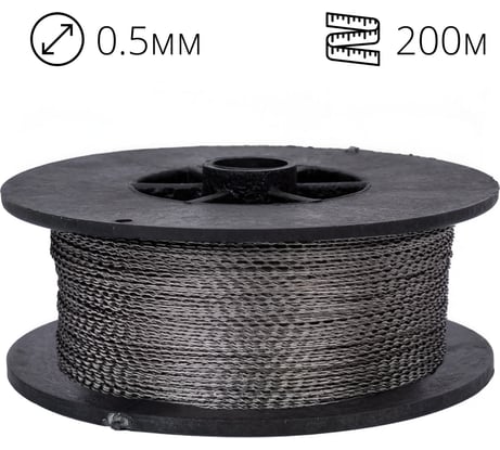 Проволока пломбировочная ТПК Технологии Контроля нержавейка 0,5/200м витая 24412