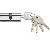 Механизм цилиндровый Trodos ЦМП 80(40/40) латунь 5 ключей, хром, блистер 209211