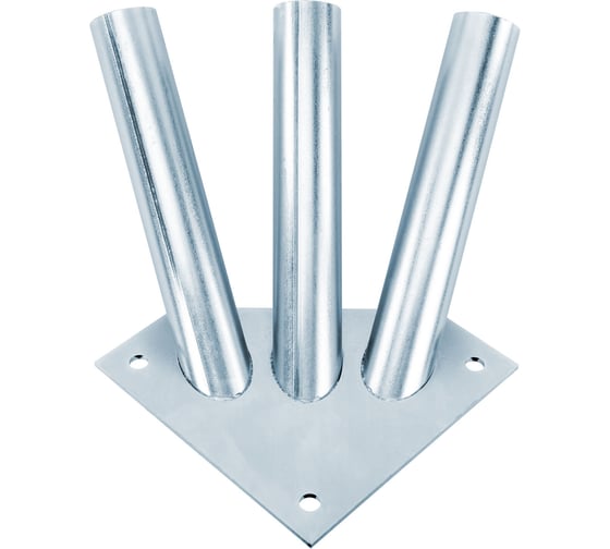 Кронштейн настенный ОФИСМАГ для флагов на три древка, три точки крепления, металл, шк04997 550109