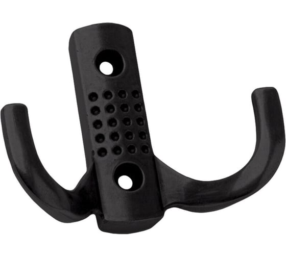 Крючок мебельный двухрожковый KERRON комплект из 4 шт. матовый черный KR-0061-BL SET4(KR-0061-BL)