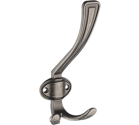 Крючок мебельный трехрожковый KERRON комплект из 4 шт. черненый старинный цинк KR-0310-BAZ SET4(KR-0310-BAZ)