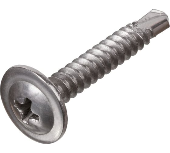 Саморез STARFIX 4.2х25 мм с прессшайбой, со сверлом, нержавеющая сталь (А2) (25 шт в зип-локе) ЦИ-0101625750