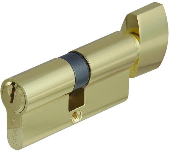 Цилиндровый механизм Мистер Босс NW60 кл.-верт. 5 английских ключей, цвет: пол. латунь (PB) 223060PB