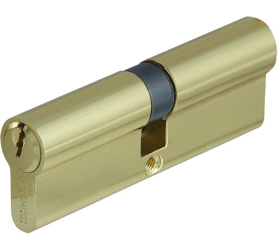 Цилиндровый механизм Мистер Босс N80 кл.-кл. 5 английских ключей, цвет: пол. латунь (PB) 222080PB