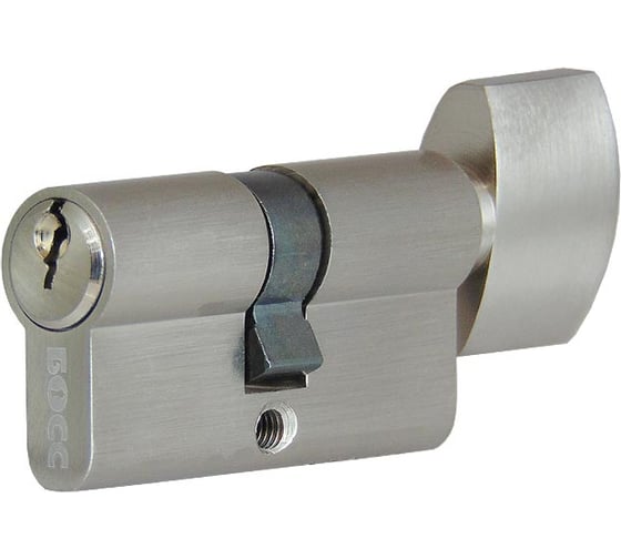 Цилиндровый механизм Мистер Босс NW60 кл.-верт. 5 английских ключей, цвет: мат. никель (SN) 223060SN