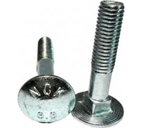 Болт boltnn.ru полукруглая голова квадратный подголовник DIN603 М16х35 8.8 цинк 20 шт 4687207662239