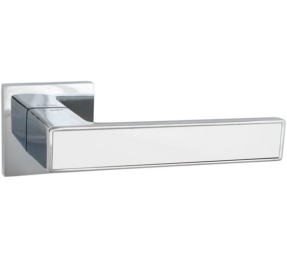Дверные ручки S-Locked "ESOTERIC" S-Locked Z-811 CP/ White gloss 20 шт 121631