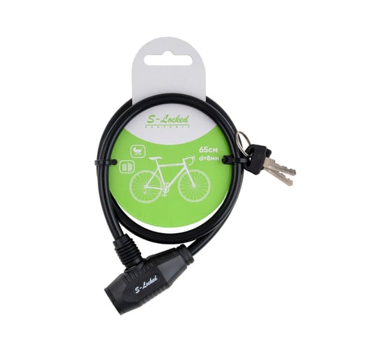 Замок велосипедный S-Locked "ESOTERIC" 8*65 см 
S-Locked-09Т черный
 72 шт 122828