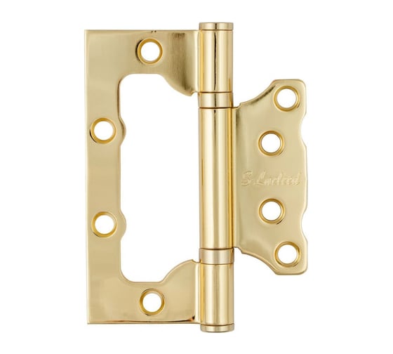 Петля дверная S-Locked "ESOTERIC" неврезная S-Locked B-100*75*2,5 -PB золото 100 шт 120320