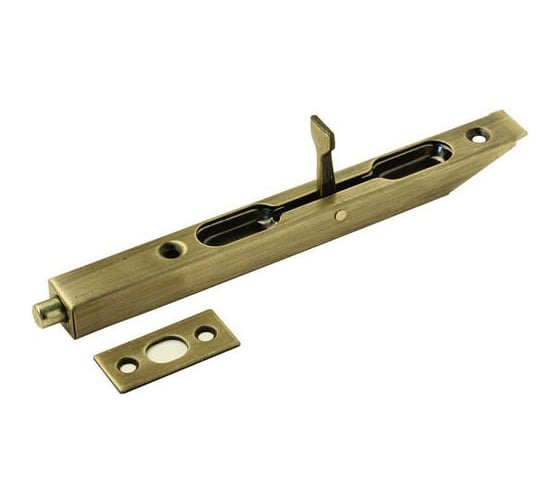 Шпингалет торцевой S-Locked "ESOTERIC" АВ бронза 140мм 200 шт 119369