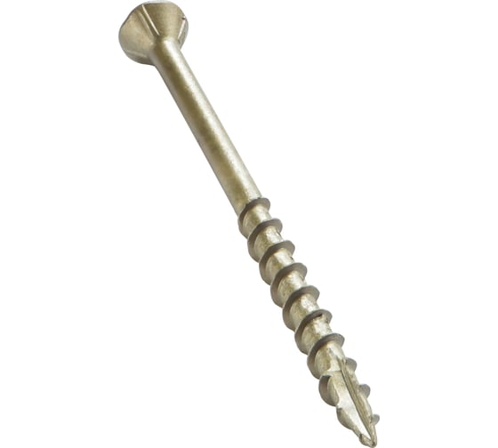 Шуруп для террасной доски Rusconnect CRLG 4855 уменьшенная головка 60 потай 4,8х55 мм (200 шт) песочный 367485