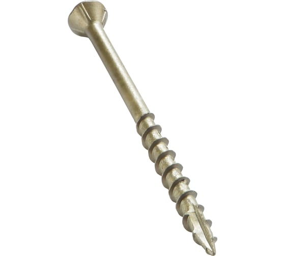 Шуруп для террасной доски Rusconnect CRLG 4255 уменьшенная головка 60 потай 4,2х55 мм (200 шт) песочный 367455