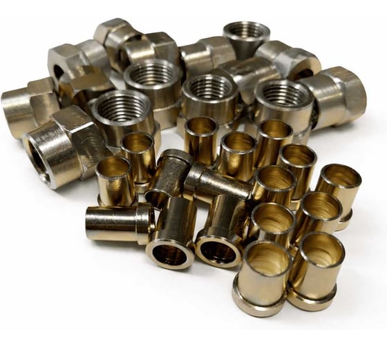 Набор съемных резьбовых гаек и ниппелей для гидравлических трубок HEIBERG Ø8 000КГВ8