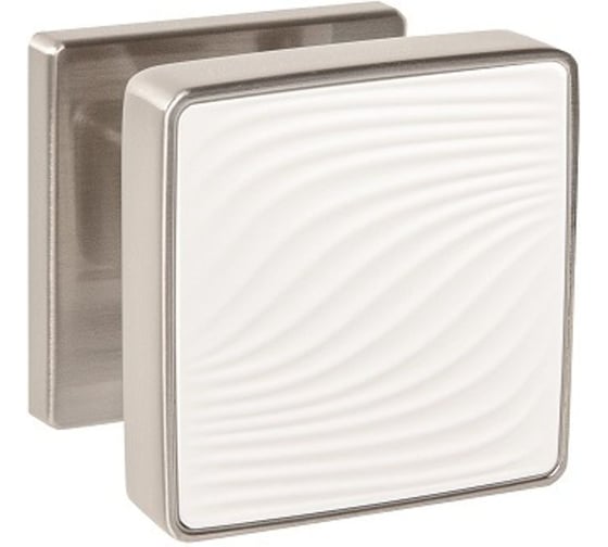 Ручка раздельная PUNTO K.EST.Q52.GIPNOZ SN/WH-3 матовый никель/белый 60423