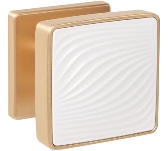 Ручка раздельная PUNTO K.EST.Q52.GIPNOZ SSG/WH-39 сатинированное золото/белый 60427