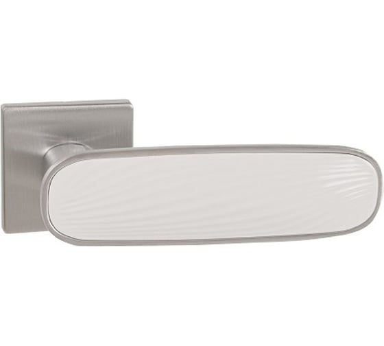 Ручка раздельная PUNTO K.EST.Q52.SHADE SSC/WH-16 сатинированный хром/белый 60439