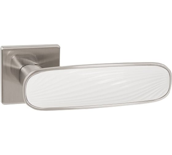 Ручка раздельная PUNTO K.EST.Q52.SHADE SN/WH-3 матовый никель/белый 60433