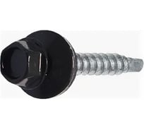 Саморез кровельный STARFIX 4.8х70 мм цинк, шайба с прокл., PT1, RAL 9005 (2500 шт в коробе) ЦЗ-1395907425