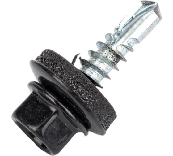 Саморез кровельный STARFIX 5.5х19 мм цинк, шайба с прокл., PT3, RAL 9005 (5000 шт в коробе) ЦЗ-0189532539