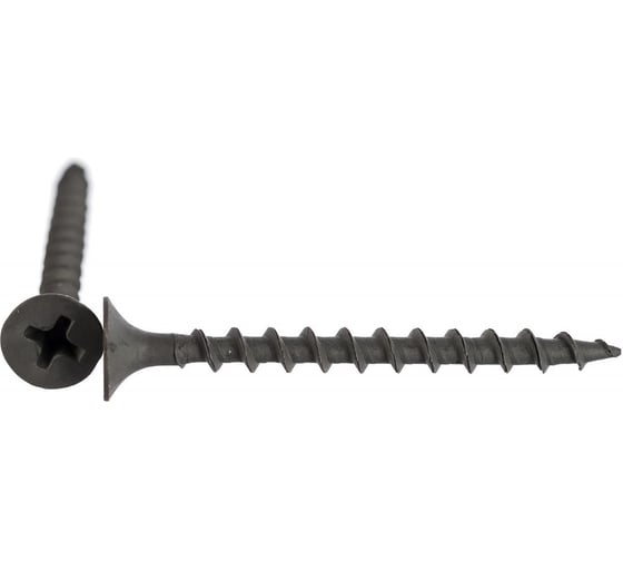 Саморез гипрок-дерево Стройметиз 3,5х35 потай крупн.резьба оксид (уп.900 шт) контейнер 20100510900