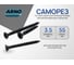 Саморез ARNO INDUSTRIES по 3,5х55 1кг гипсокартону для крепления листов гипсокартона крупная резьба фосфатированное AB1103505511699 2