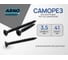 Саморез ARNO INDUSTRIES 3,5х41 мм 1кг для крепления гипсокартона крупная резьба желтое цинкование AB1503504161F98 2