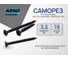 Саморез ARNO INDUSTRIES 3,5х19 1кг для крепления гипсокартона к металлопрофилю крупная резьба сталь желтое цинковое покрытие ПСМ AB1503501961R03 3