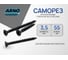 Саморез ARNO INDUSTRIES 3,5х55 мм 1кг для крепления гипсокартона крупная резьба покрытие желтый цинк AB1503505561A03 2