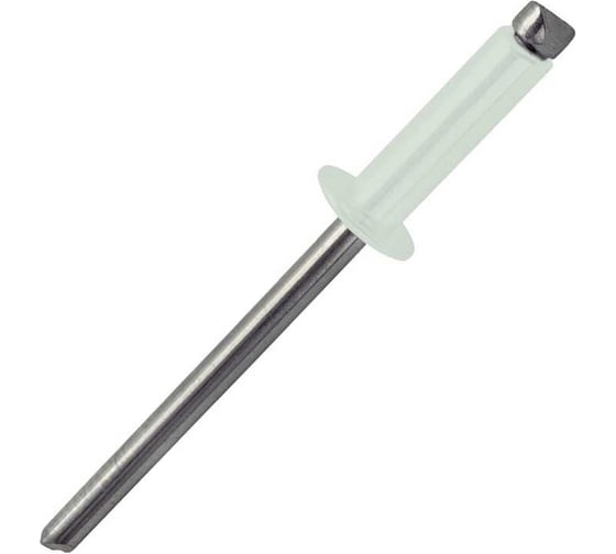 Заклепка вытяжная ARNO INDUSTRIES 4х8 185 шт. комбинированная для неразъемного соединения листовых материалов RAL 9003 сигнальный белый AK1304008093N07