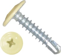 Саморез ARNO INDUSTRIES 4,2х13 1кг. с прессшайбой со сверлом для крепления листового металла сталь цвет бежевый RAL 1014 AB350420131BN98