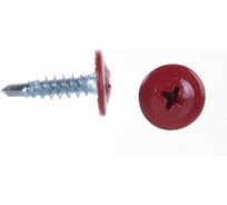 Саморез ARNO INDUSTRIES 4,2х19 1кг. с прессшайбой со сверлом для крепления листового металла RAL3003 покрытие RAL3003 AB3504201933998