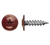 Саморез ARNO INDUSTRIES 4,2х19 1кг. с прессшайбой острый для крепления листового металла и тонколистовых материалов цвет RAL3005 красный AB3704201935A98