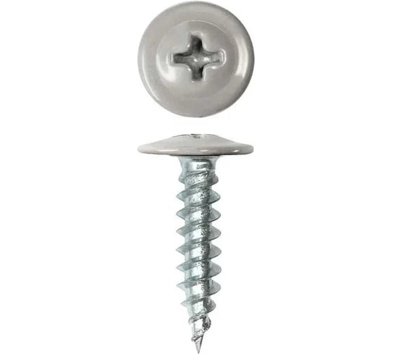 Саморез ARNO INDUSTRIES 4,2х25 мм 1кг. с прессшайбой острый для крепления листовых материалов RAL7004 серый AB3704202574A98