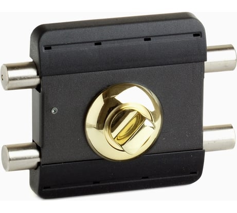 Накладной замок Поливектор "Барьер-Каре" золото, длина ключа 80 мм 2432