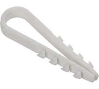 Дюбель-хомут GENERICA 5х10мм круг. каб. нейл. белый (100шт) UDH13-05-10-100-K01-G