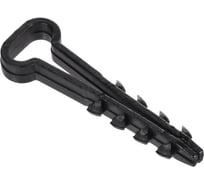 Дюбель-хомут GENERICA 10х5мм плоск. каб. нейл. черн. (100шт) UDH14-10-05-100-K02-G