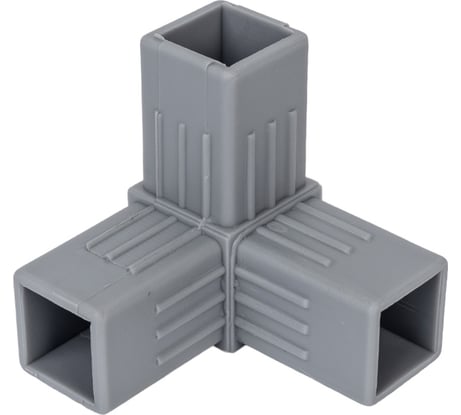 Пластиковый соединитель для трубы ПилотПро 25х25 мм, 3-пал., смежный 16515