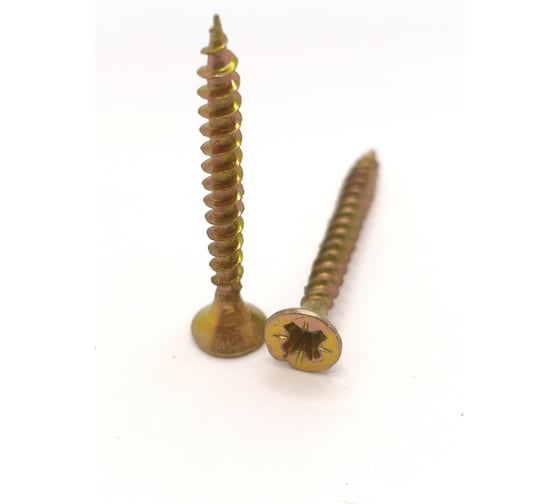 Саморез универсальный Крепстор 3,5х30 желтый цинк PZ, 700 шт. 4665317057886