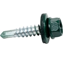 Саморез Крепстор 4,8х29 RAL 6005-тёмно-зелёный, 75 шт. 4665317059590