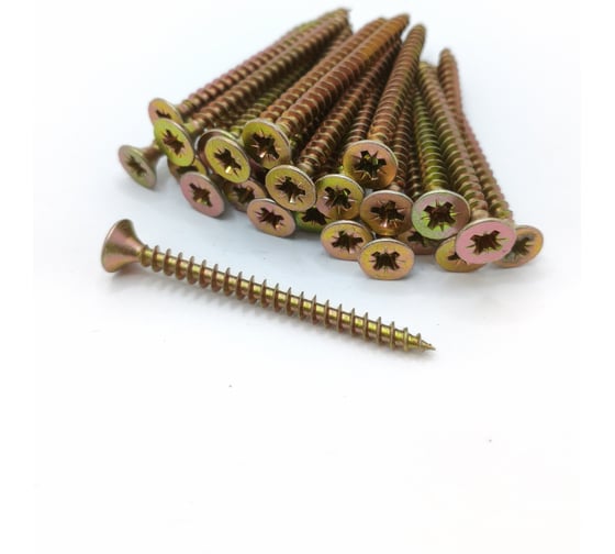 Саморез универсальный Крепстор 6х60 желтый цинк PZ, 150 шт. 4665317058326