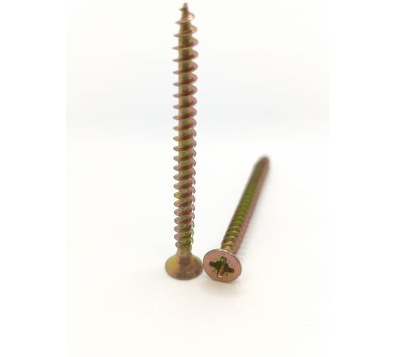 Саморез универсальный Крепстор 4х50 желтый цинк PZ, 300 шт. 4665317058111