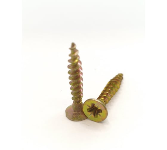 Саморез универсальный Крепстор 4х25 желтый цинк PZ, 600 шт. 4665317058074