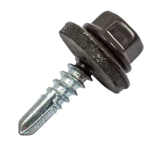 Саморез Крепстор 4,8х35 RAL 8019-коричневый, 75 шт. 4665317059897