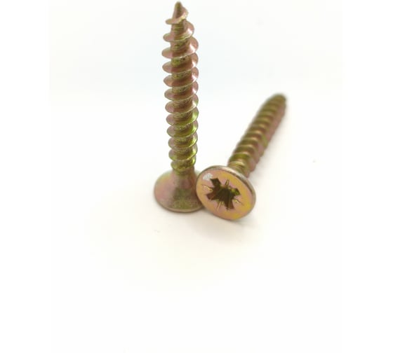 Саморез универсальный Крепстор 6х40 желтый цинк PZ, 150 шт. 4665317058296