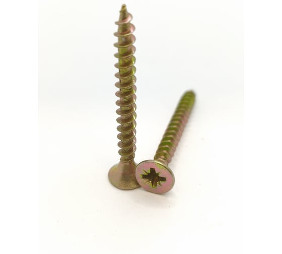 Саморез универсальный Крепстор 4,5х40 желтый цинк PZ, 300 шт. 4665317058005