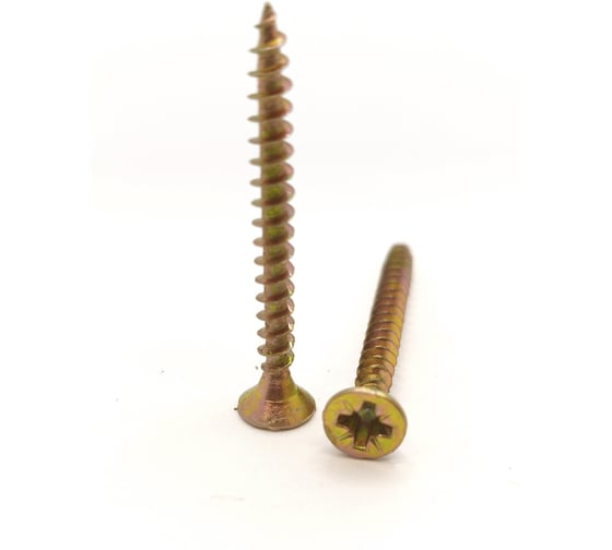 Саморез универсальный Крепстор 3,5х35 желтый цинк PZ, 500 шт. 4665317057893