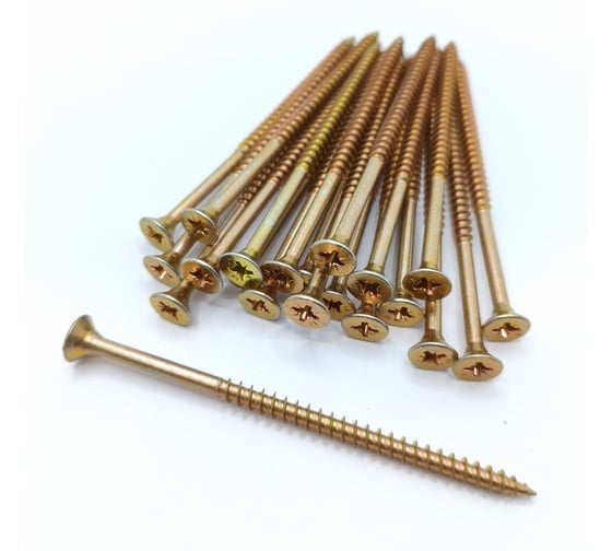 Саморез универсальный Крепстор 5х90 желтый цинк PZ, 150 шт. 4665317058227