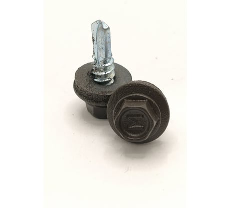 Саморез кровельный Крепстор 5,5х19 RR32/RAL8019 муар сверло №3 Daxmer, 50 шт. 4665317058852