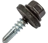 Саморез Крепстор 4,8х29 RAL 8019-коричневый, 75 шт. 4665317059880