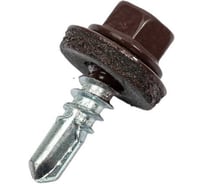 Саморез Крепстор 5,5х19 RAL 8017-тёмно-коричневая, 75 шт. 4665317059866